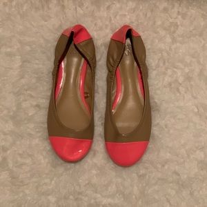 New York & Company Flats Size 7 Color: Pink & Brown
